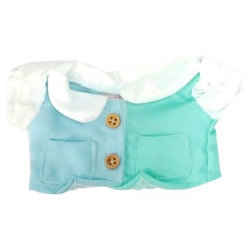 Usamomochan 萌兔桃桃 更衣配件 娃娃領雙色襯衫 22cm專用  1組