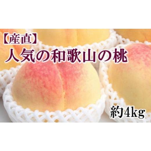 ふるさと納税 和歌山県 由良町 和歌山の桃　約4kg・秀選品★2024年度発送★