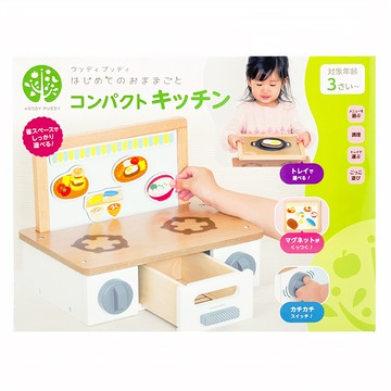 WOODY PUDDY 新版廚房瓦斯爐 啟發寶寶無限想像力及創造力 3歲以上適用  Wood Grain  29.5 x 22.5cm  1盒