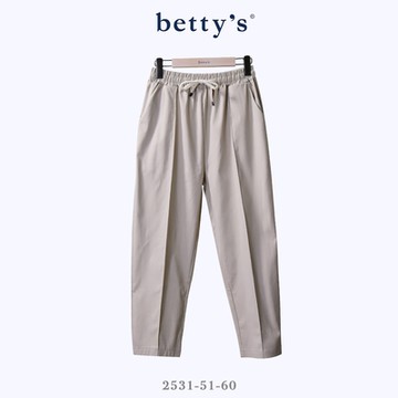 betty’s貝蒂思　壓褶抽繩AB休閒長褲(共二色)