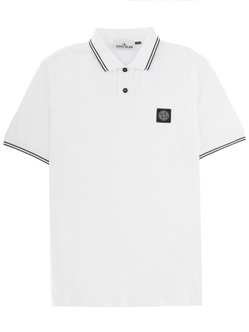stone island polo with logo