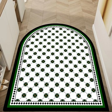 楓林宜居 現貨入戶家用皮革地墊免洗防水廚房腳墊居家玄關防滑門墊子可代發