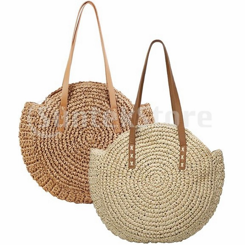 かごバッグ 編みバッグ 女性トートバッグ ストローバッグ 手作り手提げバッグ 大容量 軽量 旅行用 全2色 通販 Lineポイント最大0 5 Get Lineショッピング