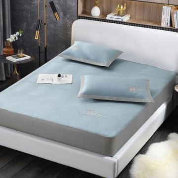 2024新款夏季冰豆豆冰絲涼席床笠款a類母嬰級嬰兒可用夏天軟席子