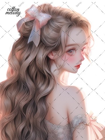 原廠貼紙 no.605B 人物貼紙 原創貼紙 人物貼紙 少女貼紙 原創人物貼紙