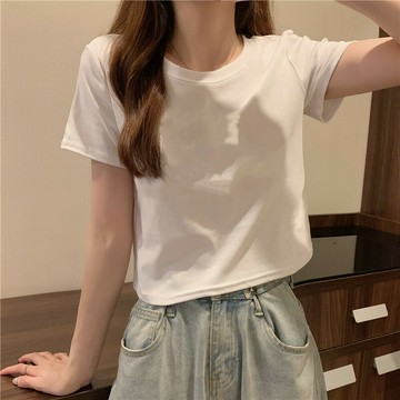 素色百搭圓領短袖t恤【T222】