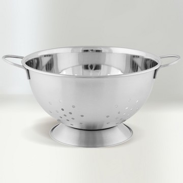 《NOW》雙柄瀝水籃-霧銀22cm-- 瀝水盆