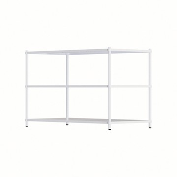 【dayneeds】極致工藝 120X60X60cm 三層鐵板架/二色可選白色
