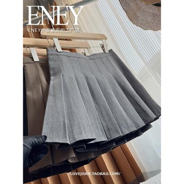 品質。四季品質高腰西裝百褶裙子顯瘦顯高收腰A字打底裙仿露俏皮