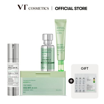 [VT] 老虎微晶(老虎A醇面膜 30片, 老虎A醇精華 0.3, 老虎A醇面霜 0.05) 高效視黃醇, 抗老化