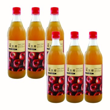【台糖】蘋果醋600ml(6瓶/組)
