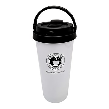 BOACUP 提手保溫咖啡杯 304不鏽鋼 白色 500ml  1個