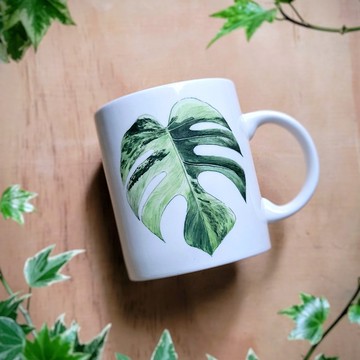 手繪觀葉植物 馬克杯