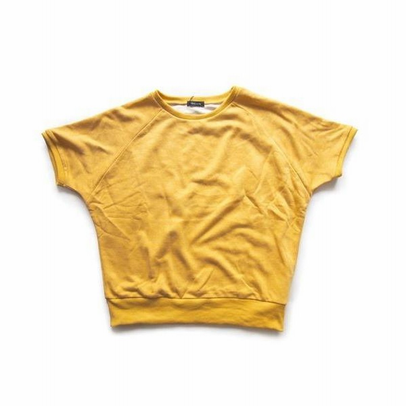 半袖Tシャツスウェットトレーナー裾リブプルオーバーカットソーコットンクルーネック五分袖ビッグシルエットルーズススエット 半袖 Tシャツ スウェット トレーナー 裾リブ プルオーバー
