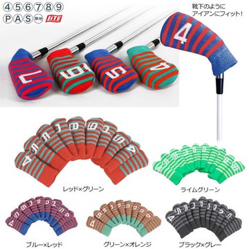 高爾夫桿套 日本LITE H-21鐵桿套 針織 進口球頭套卡通高級保護套