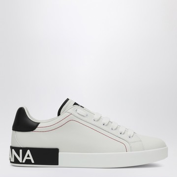 Portofino white/black leather sneaker