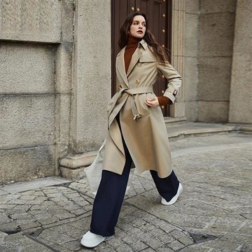 【巴黎精品】風衣外套休閒大衣-防水抗皺通勤長款女外套2色a1gx9