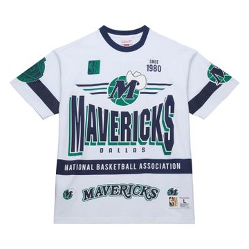 M&N TEAM ORIGINS PREMIUM SS 短袖上衣 獨行俠隊 -FC9265-DMAWHIT