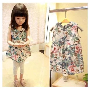 2025韓版女童夏裝新款童裝寶寶兒童襯衫襯衣娃娃衫上衣連衣裙子潮