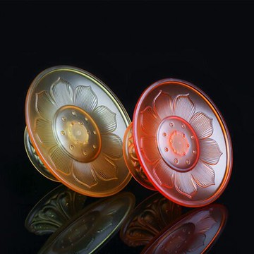 供盤 貢品盤仿琉璃供盤佛前水果盤供家用蓮花貢盤佛堂供佛托盤佛具用品【雙十二特惠】