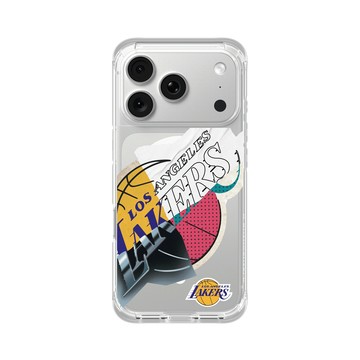 iPhone 18 Pro ClearX (MagSafe 兼容) 晶透白 - NBA - 拼接系列-洛杉磯湖人 L.A. Lakers - Style Mix