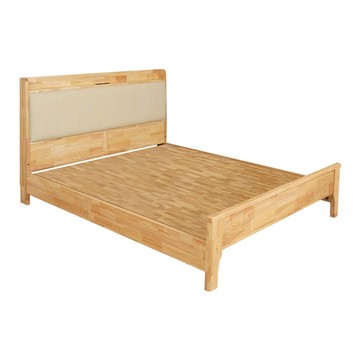 Homelike 喜家居雙人5尺LED觸控燈實木床架組(附床板)(2338)