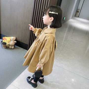韓國小女孩兒童洋氣秋裝外套風衣