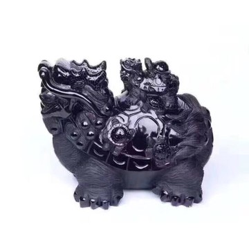 永韻珠寶  廠供批發天然九頭龜龍龜擺件 家居辦公室風水擺飾