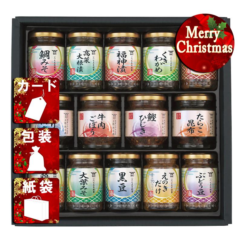 クリスマス プレゼント ギフト 佃煮 ラッピング 袋 カード 酒悦 山海探幸