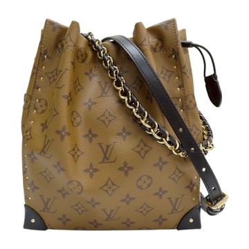 【二手名牌BRAND OFF】LOUIS VUITTON LV 路易威登 棕色 原花 帆布 Noe Trunk PM 兩用包 M13324