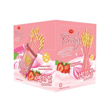 富裕 草莓風味餅乾棒440G