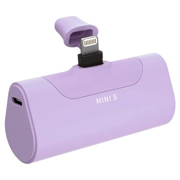 HONG JIN 宏晉 口袋型行動電源 4500mAh Lightning  HJ-MINI S  優雅紫