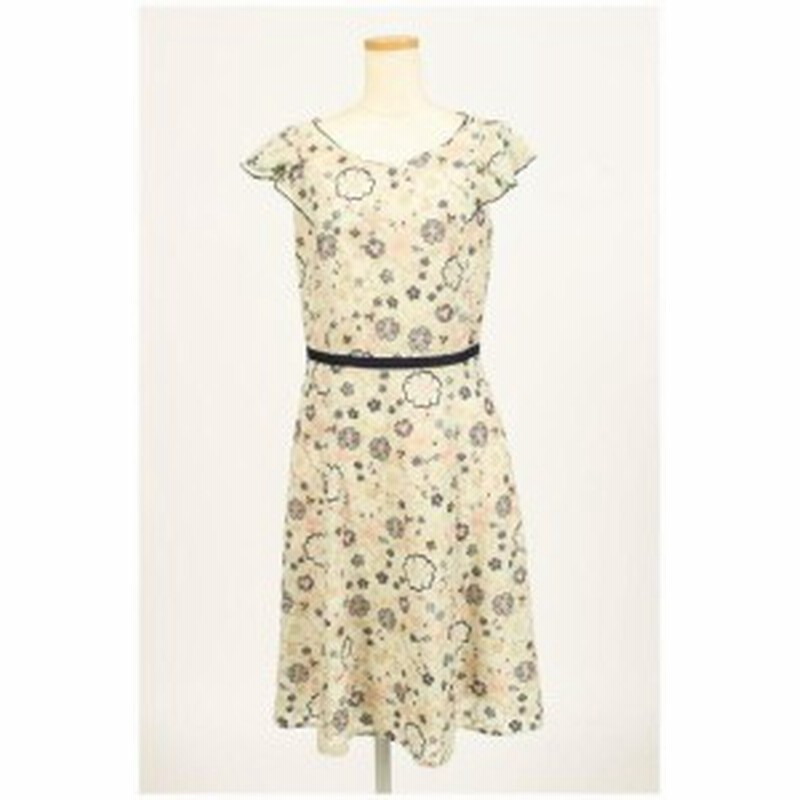 中古 トッカ Tocca ワンピース ひざ丈 刺繍 花柄 ノースリーブ 0 緑 グリーン An0513 レディース 通販 Lineポイント最大1 0 Get Lineショッピング