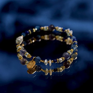 蓼藍的謎底 // C1462藍晶堇青石手鍊