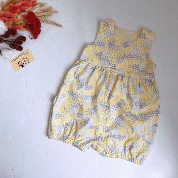 燈籠連身裝 黃色花園裡