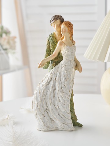 情侶人物擺件創意簡約臥室房間家居裝飾品擺設結婚禮物送新人