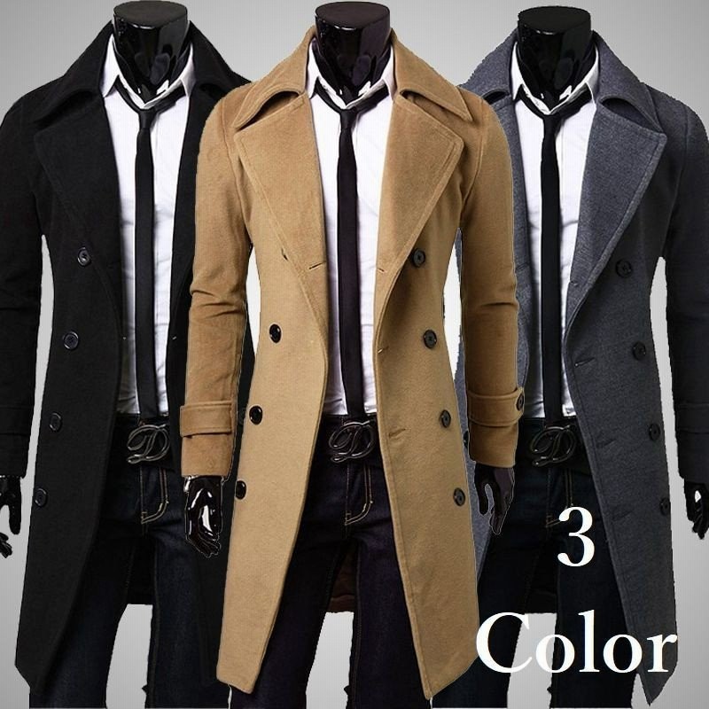 トレンチコート ロングコート コート メンズ アウター ファッション おしゃれ スタイリッシュ ボタン 無地 暖かい M L Xl 2xl 3xl 通販 Lineポイント最大0 5 Get Lineショッピング