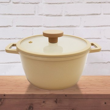 日本金太郎Latte 陶瓷強化層IH兩手鍋-20cm-2支