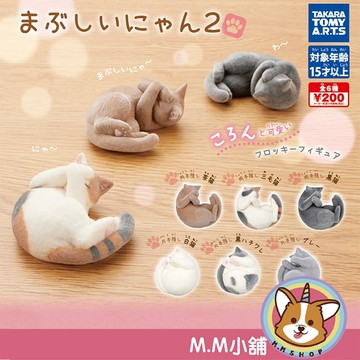 【M.M小舖】『現貨』 T-ARTS 轉蛋 扭蛋  太亮啦喵P2 2 摀臉 貓 喵 黑貓 三花 白貓 公仔 模型 全6款