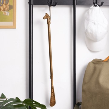 Merry Sticks 悅杖｜古典拉花木紋伸縮鞋拔 - 騎士