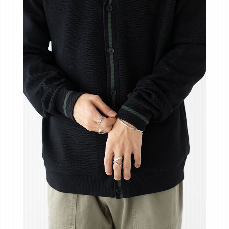 フレッドペリー カーディガン ブラック L フレッドペリー FRED PERRY カーディガン ティップ ピケ