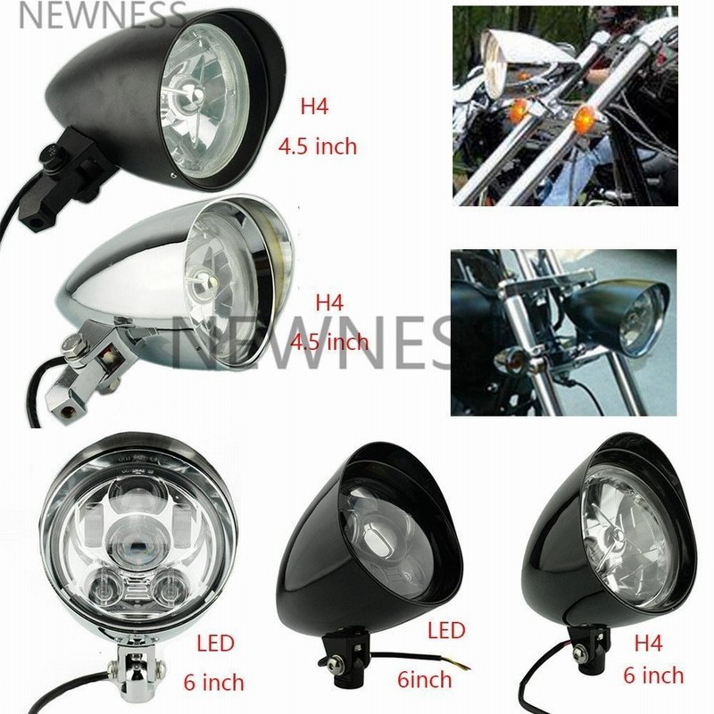 バイク ヘッドライト ライト Led 6インチ シルバー 交換 カスタム おすすめ 汎用 ハーレー スポーツスター Xl8 10 48 72 ダイナ 通販 Lineポイント最大get Lineショッピング