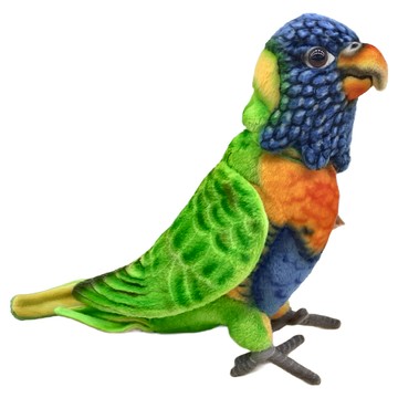 HANSA TOY 虹彩吸蜜鸚鵡 填充絨毛玩具  25cm  8427  1個