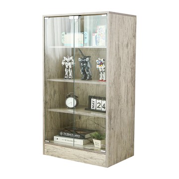 【澄境】加深款玻璃展示櫃 高120*60*40 展示櫃 公仔櫃 櫃子灰橡