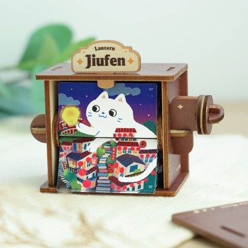【轉轉映畫】白貓天燈 - DIY / 翻頁動畫機 / 台灣景點