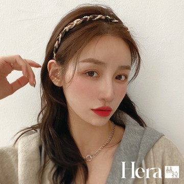 【Hera 赫拉】纏繞物語豹紋編織鍊條髮箍 H113012301(HBH13)