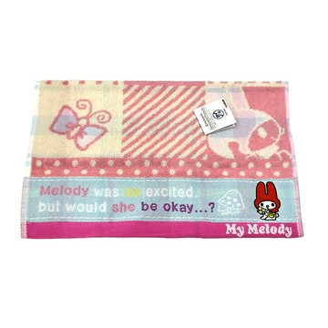 MY MELODY 美樂蒂 毛巾 34 x 36cm  美樂蒂 粉紅色  1條