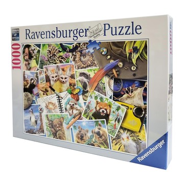 Ravensburger 維寶 拼圖  旅行者的動物日記 多色  1000片  1盒