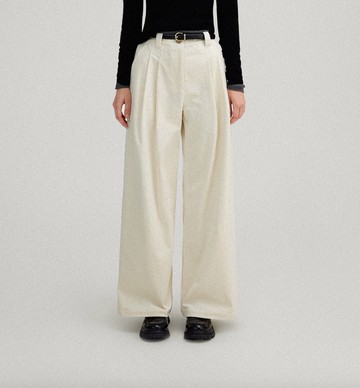 多色可選 北歐復古高腰燈芯絨寬褲
