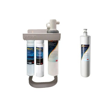 3m s004淨水器1+1特惠組加送一支替換濾心再送3m前置pp+樹脂雙道升級搭配精美腳架